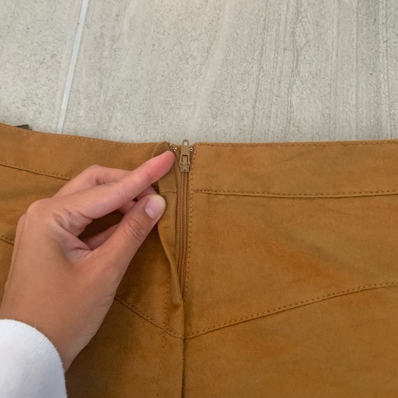 H&M Tan/Brown Suede Skirt - Picture 5 of 6